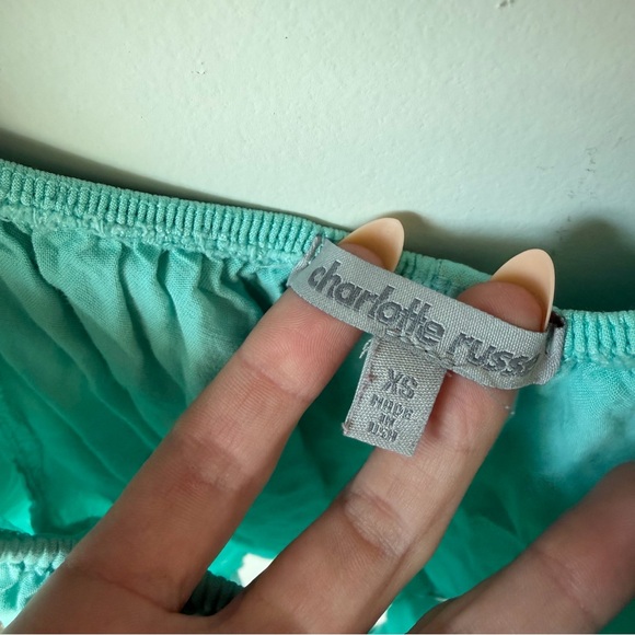 Vintage 2000s off the shoulder tie dye crop top - Picture 6 of 7